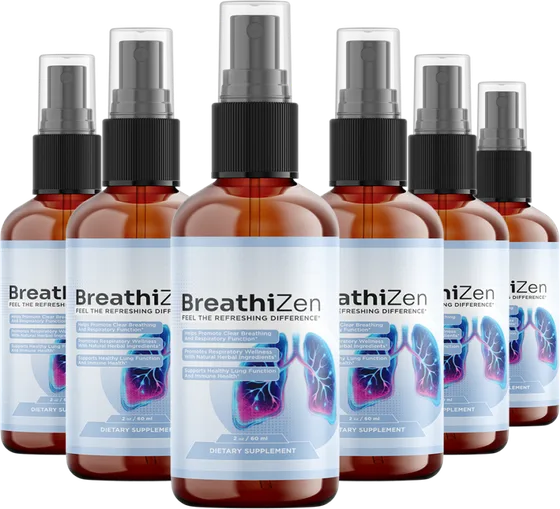 Six bottles of BreathiZen herbal spray, the best-value option