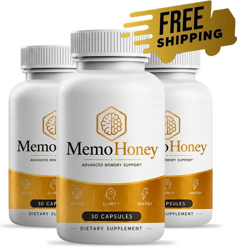 Three-bottle MemoHoney package with free US shipping