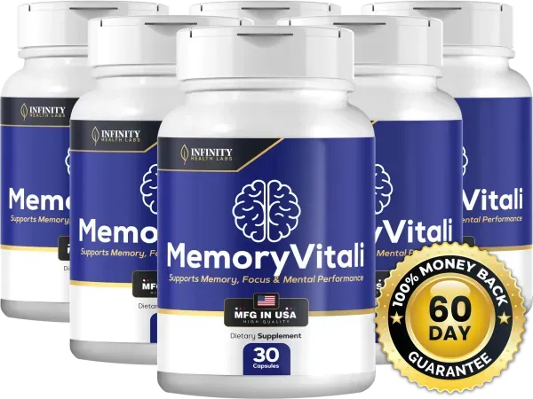 Six bottles of MemoryVitali, the best-value 180-day supply