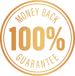 90-day money-back guarantee seal