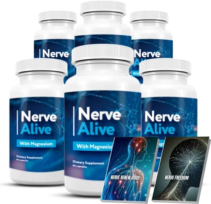 Six bottles of Nerve Alive with two free digital guides, the best-value option
