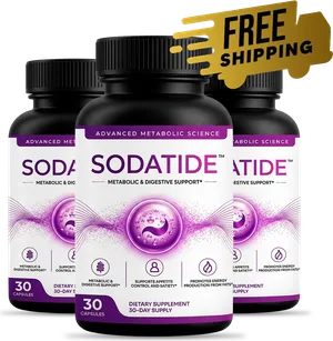 Three bottles of Sodatide with free shipping
