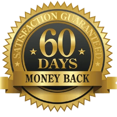 Synevra 60-day money-back satisfaction guarantee seal